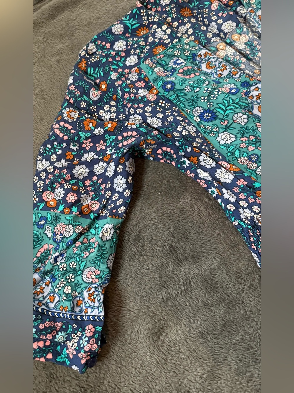 Jaase Teal & Navy Floral Boho Maxi Dress - Picture 8 of 16